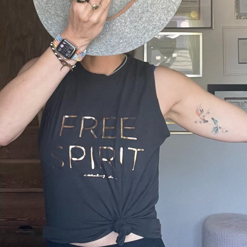 Spiritual Gangster, Free Spirit Muscle Tank, Super Soft, Size Small